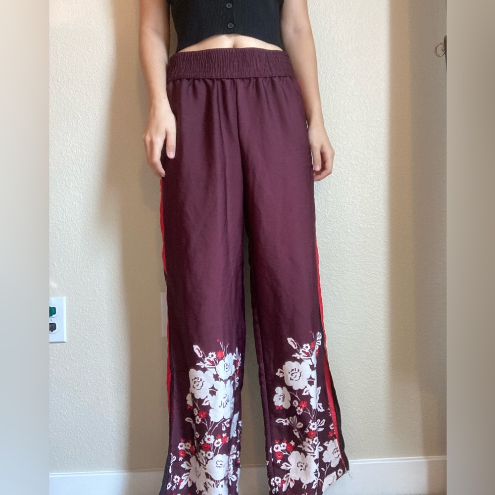 Aerie silky floral lounge pants